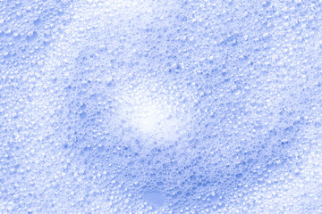 The structure of the bubbles of foam from shampoo or cleaning agent