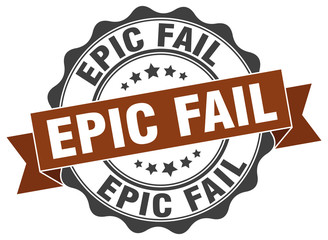 epic fail stamp. sign. seal