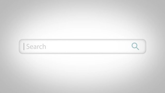Internet Search Engine Field Background Loop/ 4k animation of a web search engine tool with entry field