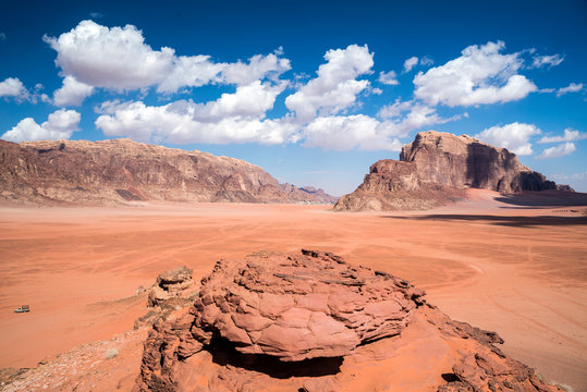 Desert landscape, Wadi Rum, Jordan