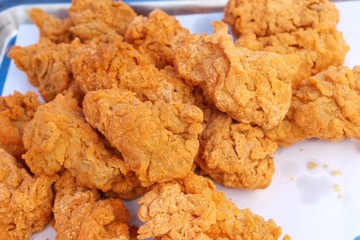Fried chicken is delicious in street food