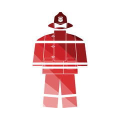 Fire service uniform icon