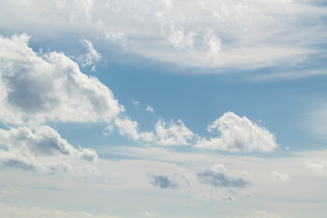 Fototapeta premium blue sky with white clouds, nature background