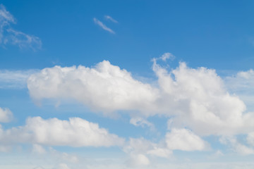 Fototapeta na wymiar blue sky with white clouds, nature background