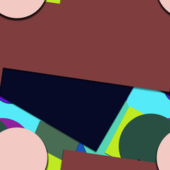 Flat material design - Creative vector trend seamless