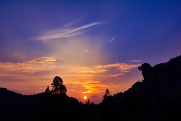 Beautiful Sunset In The Horizon