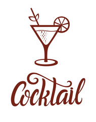 Cocktail menu title