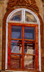 Window views in Sighisoara, Romania
