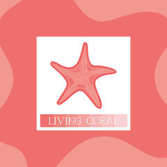 starfish icon living coral style