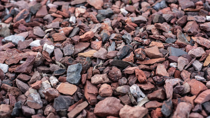 Abstract background texture. Grey, red, pink seamless pattern. Wallpaper design, grunge old surface. Stone ground floor