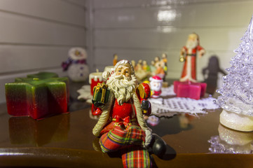 santa claus and gifts