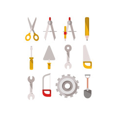 construction tools set items