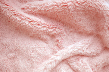 Plush pink texture. Gentle fluffy background.