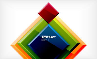 Square geometrical background