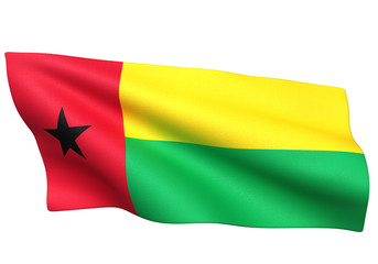 ギニアビサウ 国旗  比率1:2