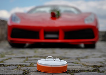 Hochzeit. Auto.	