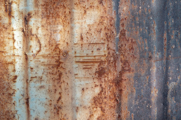 Old paint on rusty wall