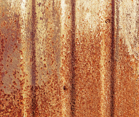Old paint on rusty wall