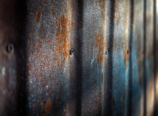 Old paint on rusty wall
