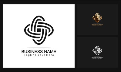 line circle concept design business logo