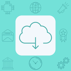 Fototapeta premium Download vector icon sign symbol