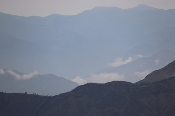 MOUNTAINS IN MUSSORIE  HILL STATION