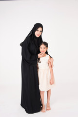 Arab mother with her daughter