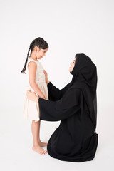 Arab mother with her daughter