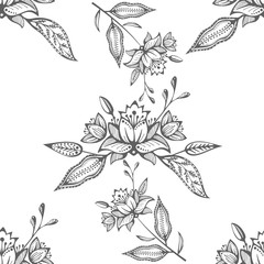 Fototapeta premium pattern83Vector ornamental decorative background. Ethnic seamless pattern ornament. Vector pattern. 
