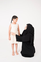 Arab mother with her daughter