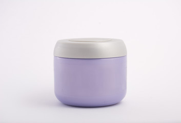 jar of cream isolated on white background