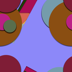 Flat material design - Creative vector trend seamless