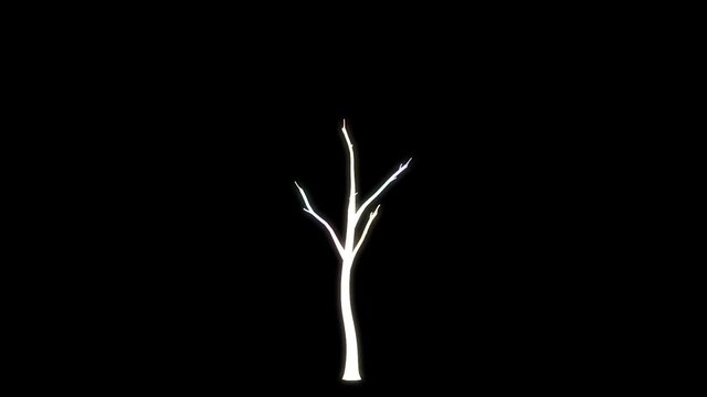 3d rendering of a rainbow tree isolated growing for life