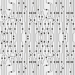 Abstract circuit board background. Vector flat circuit board illustration