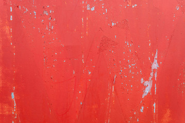 Texture of Metal Covered With Red Material