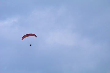 paraglider in the sky,flying, adventure, air, sports, gliding,freedom, clouds, wind, activity, glider, fun, flight,fun