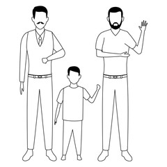 family avatar cartoon character