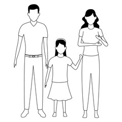 family avatar cartoon character