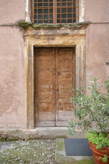 Fototapeta na wymiar Old utility door