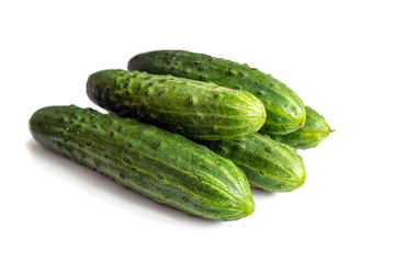 Ripe, juicy cucumbers