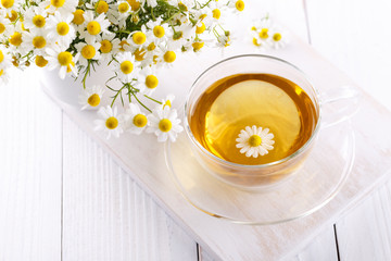 Healthy chamomile tea