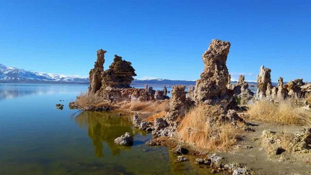 Mono Lake California with its Tufa columns