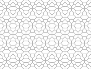 The geometric pattern with lines. Seamless vector background. White and grey texture. Graphic modern pattern. Simple lattice graphic design.