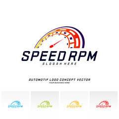 Speed logo design vector. Fast Speedometer logo design template. icon symbol