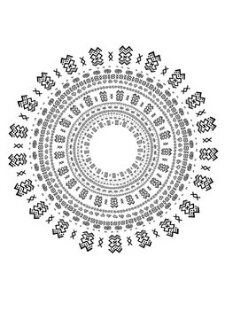 čičmany pattern circle