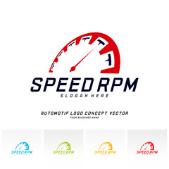 Speed logo design vector. Fast Speedometer logo design template. icon symbol