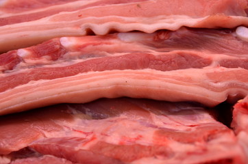 Raw meat close-up