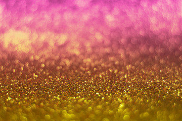 glitter vintage lights background. defocused.