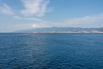 View of Sicily from the Mediterranean Sea