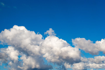 Fototapeta na wymiar blue sky with clouds, cloudy skyscape background photo